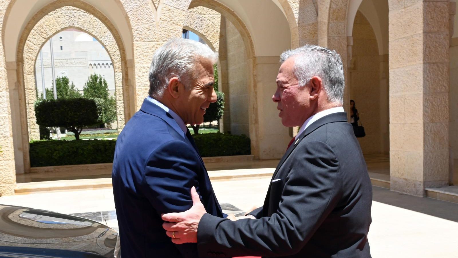 Jordan’s King, Israel’s Lapid Meet in Amman