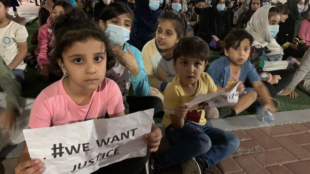 Afghans in UAE Refugee Camps Protest Long Wait for US Visas and Resettlement   