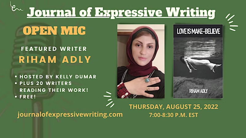 Open Mic with Riham Adly + 15 other writers