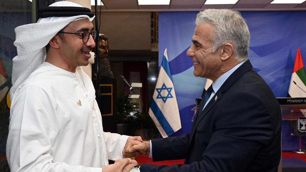 Lapid, UAE FM Meet On Anniversary Of Abraham Accords - The Media Line