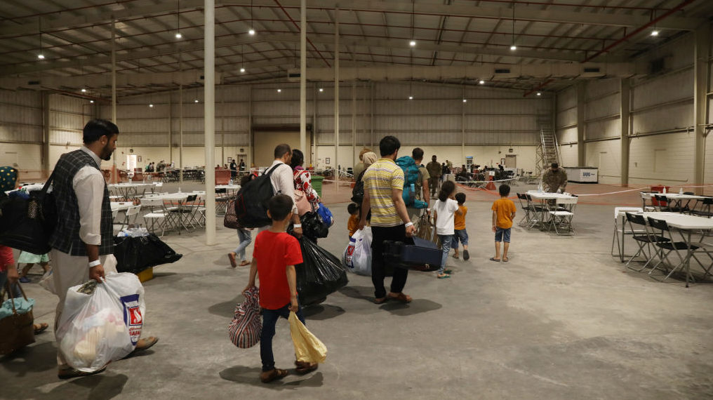 Blinken Visits Afghan Refugees at US Base in Qatar