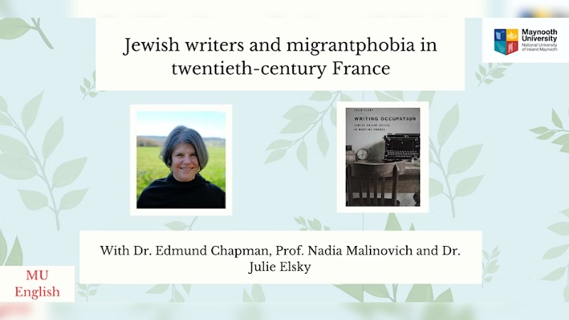 Jewish writers and migrantphobia in 20th-century France