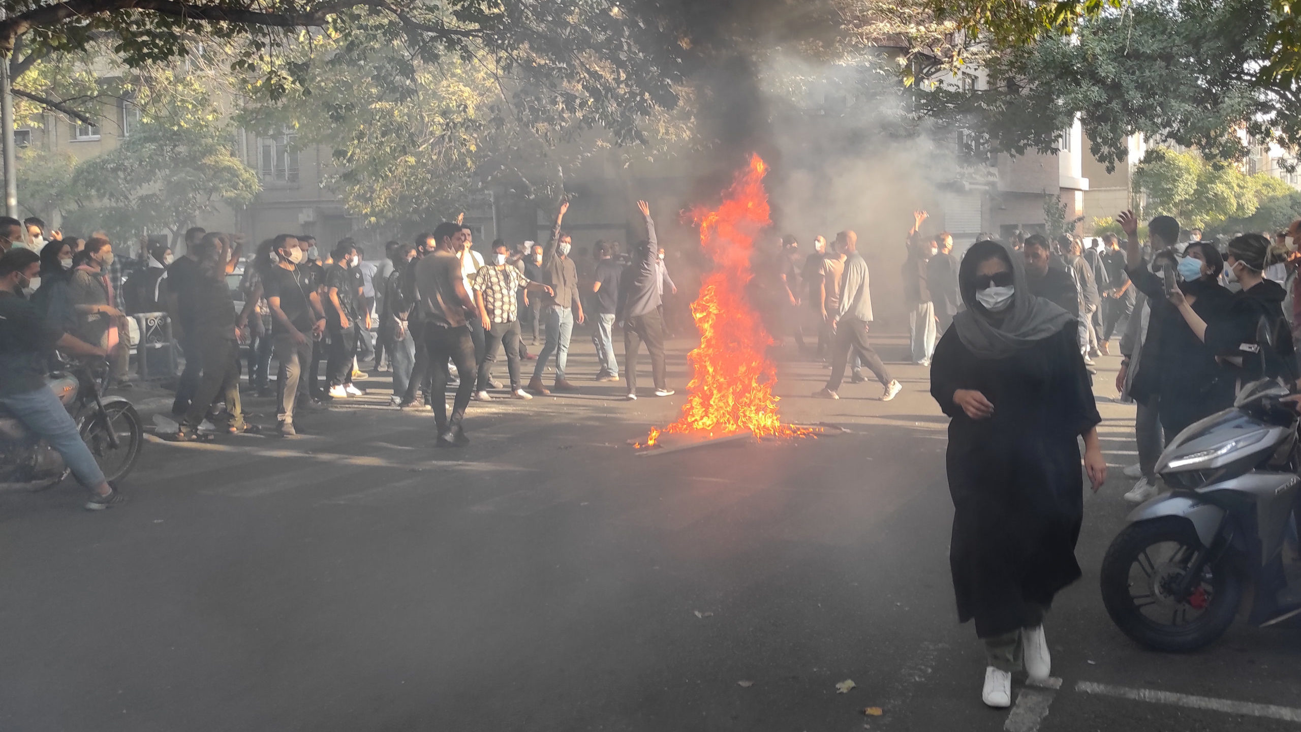 Videos Show Mass Protests in Several Cities in Iran