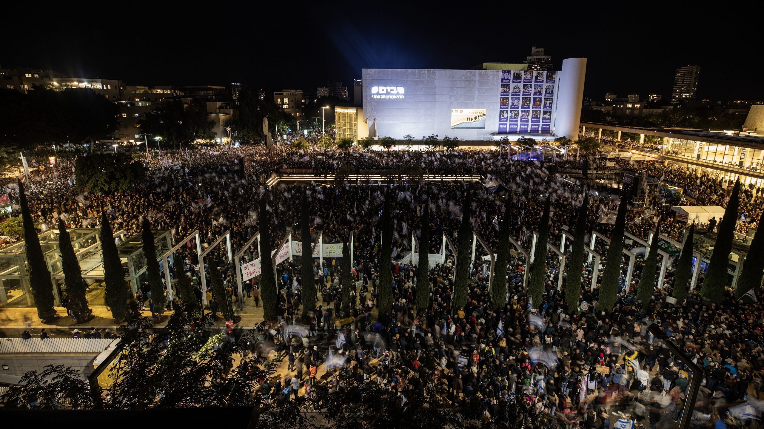 Tens of Thousands of Israelis Protest Gov’t Plan To Weaken High Court