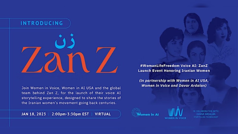 #WomanLifeFreedom Voice AI: ZanZ Launch Event Honoring Iranian Women