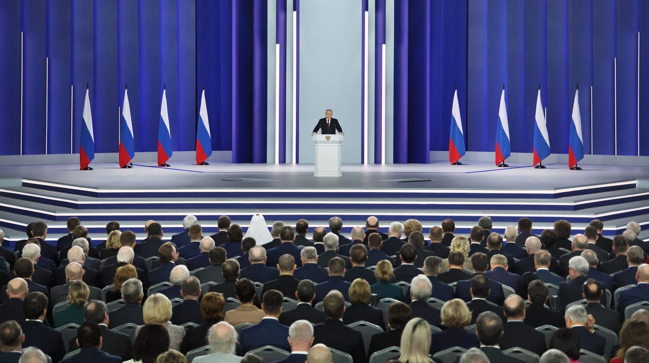 Putin Slams West, Defends Ukraine War in State of Nation Speech