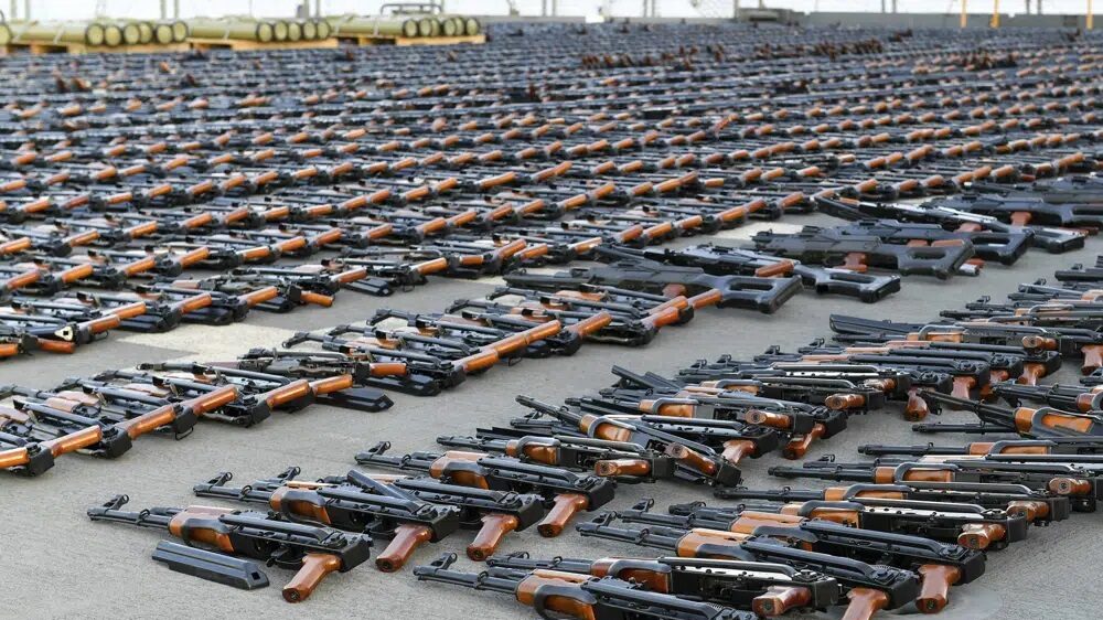 Thousands of Iranian Weapons Bound for Houthis in Yemen Seized in Gulf of Oman