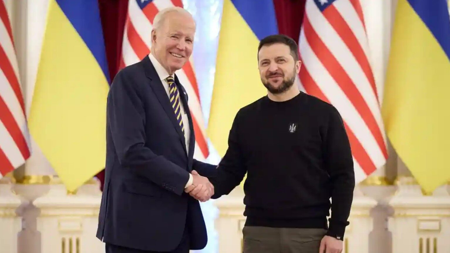 Biden Meets With Zelenskyy on Unannounced Kyiv Visit, Israeli Lawmakers Also Visit