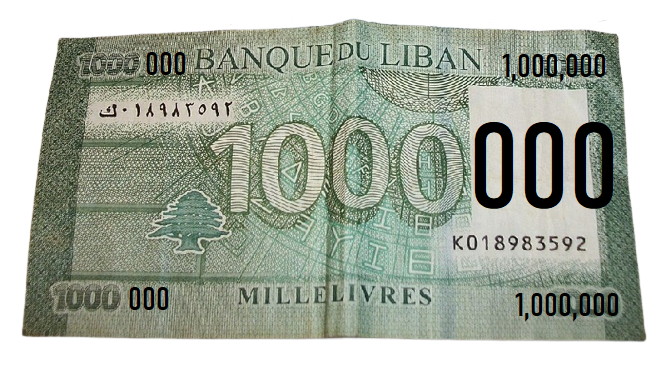 Lebanon To Introduce Bank Notes in Denominations of 500,000, 1 Million LBP