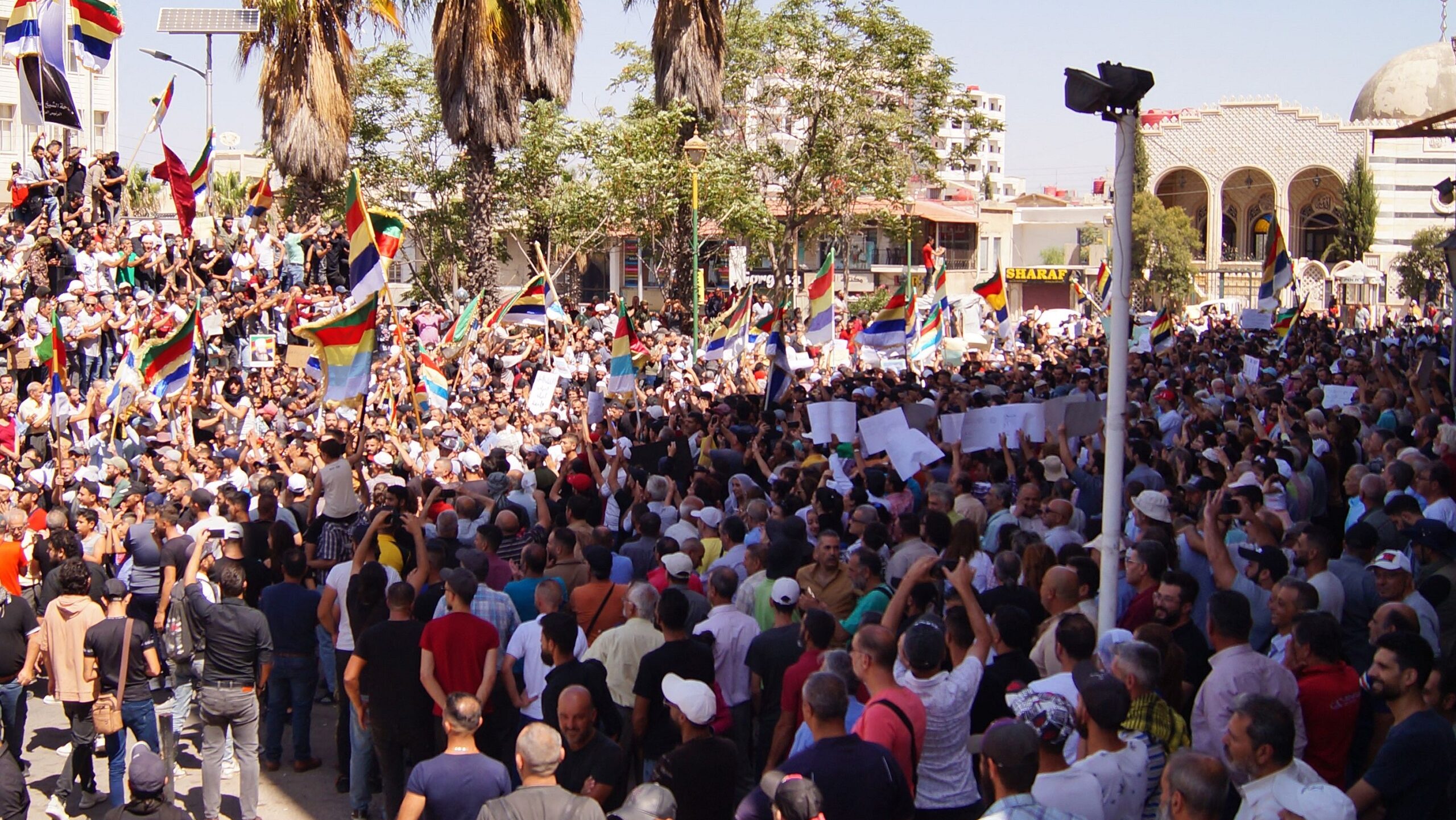 Thousands Rally in Sweida, Syria, Demanding End to Assad’s Rule