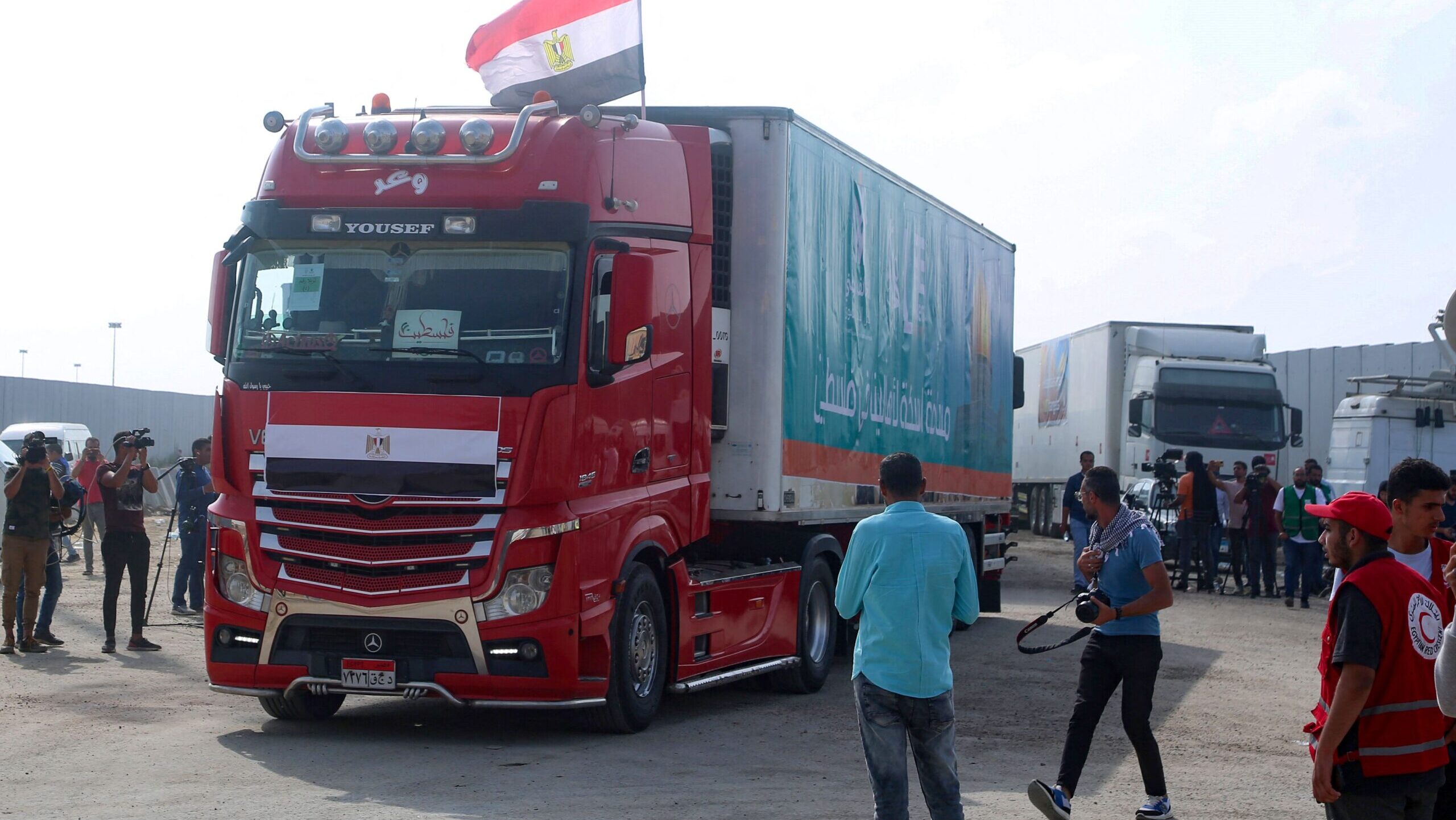 Gaza Crisis: Egypt Sends Another Batch of Humanitarian Aid Via Rafah Crossing