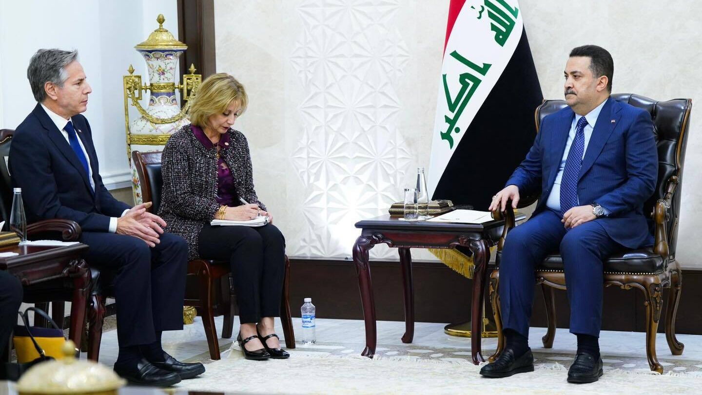 Irakisk ledare möter amerikanska tjänstemän i Washington för att diskutera säkerhet och ekonomi