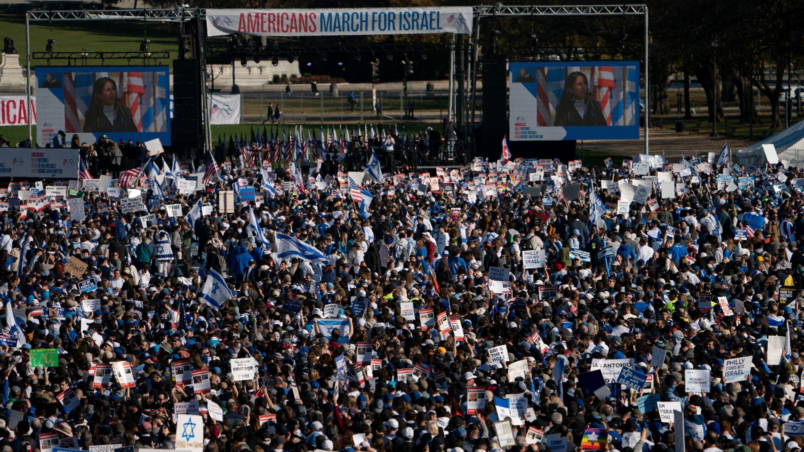 Nearly 300,000 Israel Supporters Rallied in DC; 900 Stuck as Bus Drivers Refuse To Serve Jews