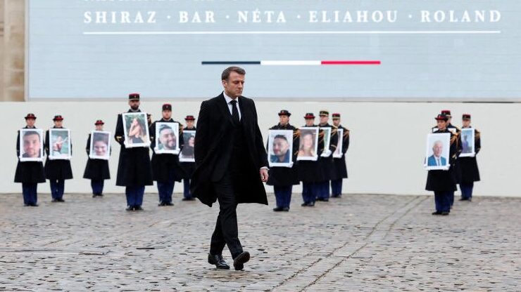 France Honors Victims of Hamas Attack in Solemn Paris Ceremony