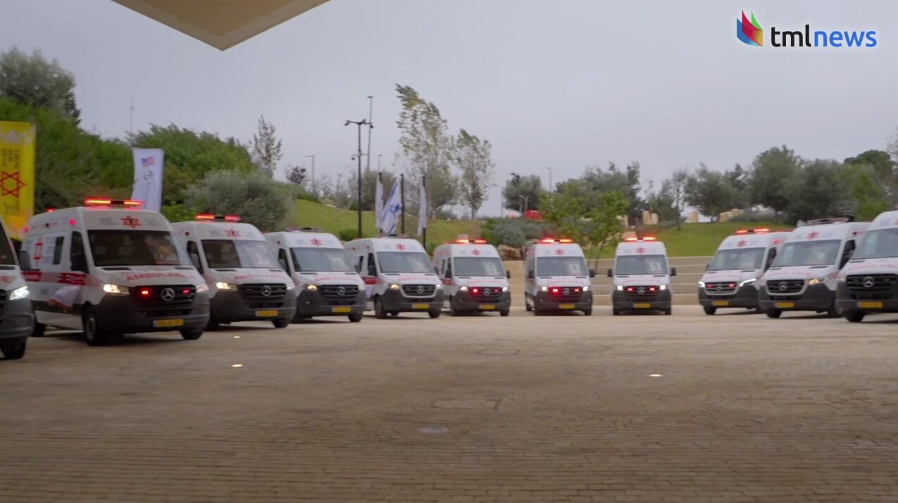 Magen David Adom Dedicates 14 New Ambulances Donated by US Evangelical Christian Humanitarian-Aid Organization