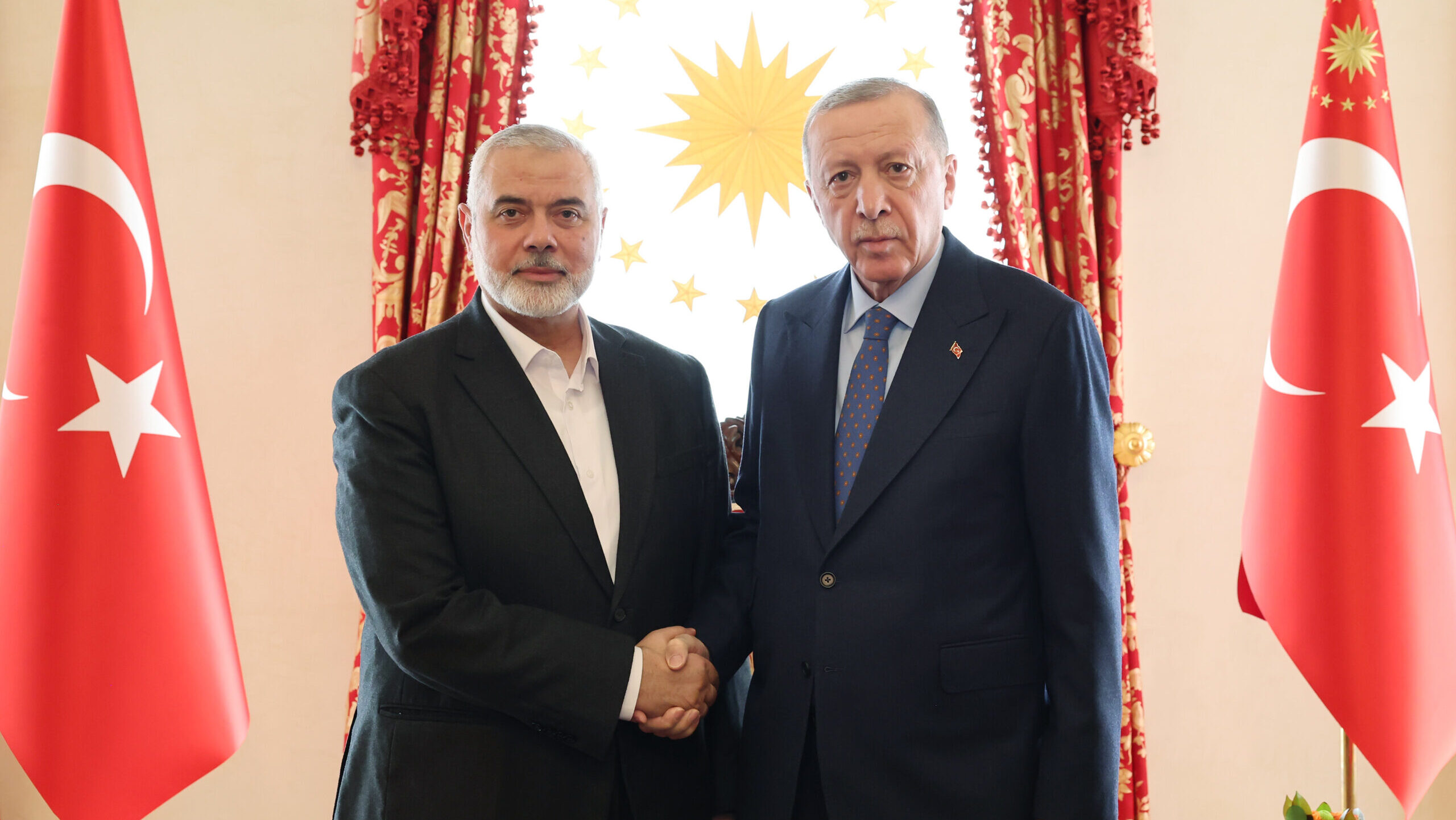 Turkey’s Erdogan Meets With Hamas Political Chief