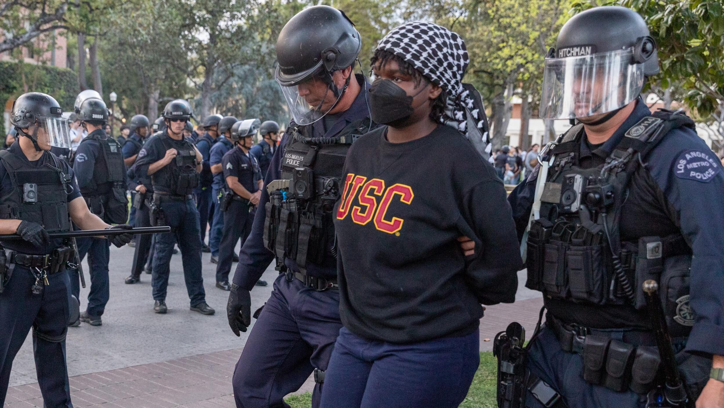Police Detain Dozens in Nationwide Anti-Israel University Protests