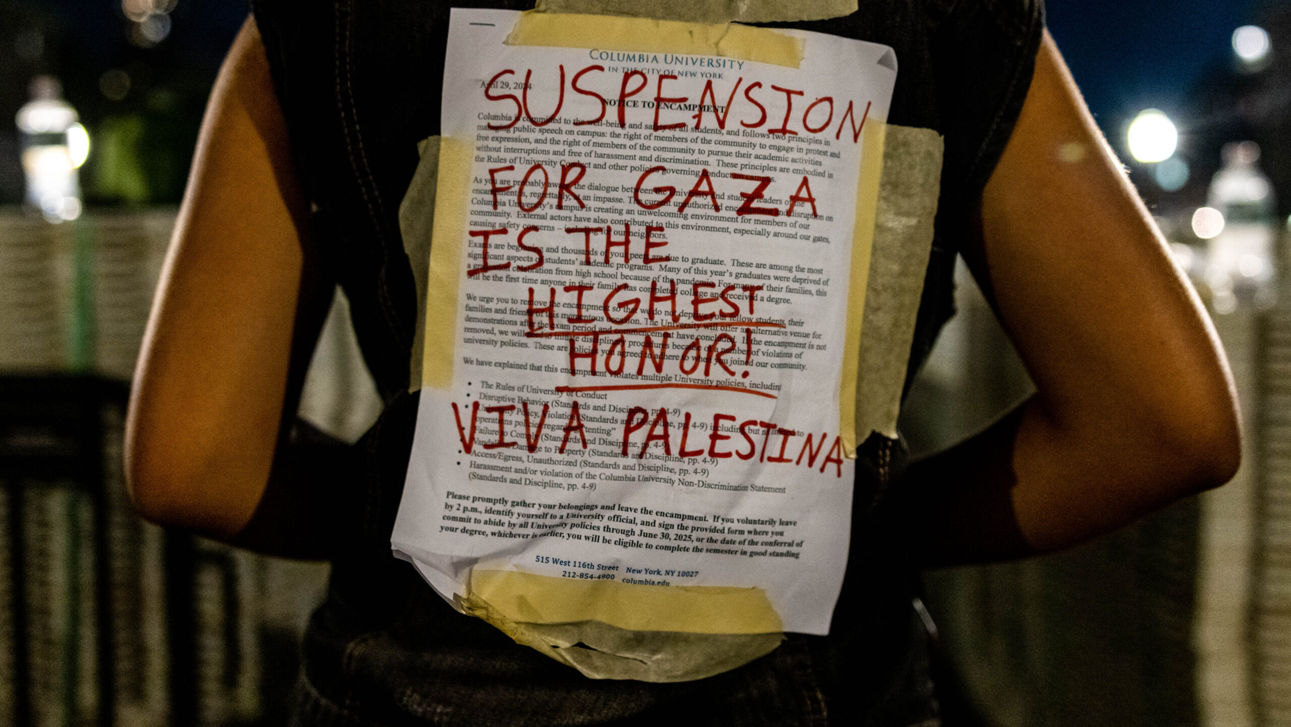 Tensions Surge at Columbia: Ignored Deadlines, Intifada Banners and Suspensions