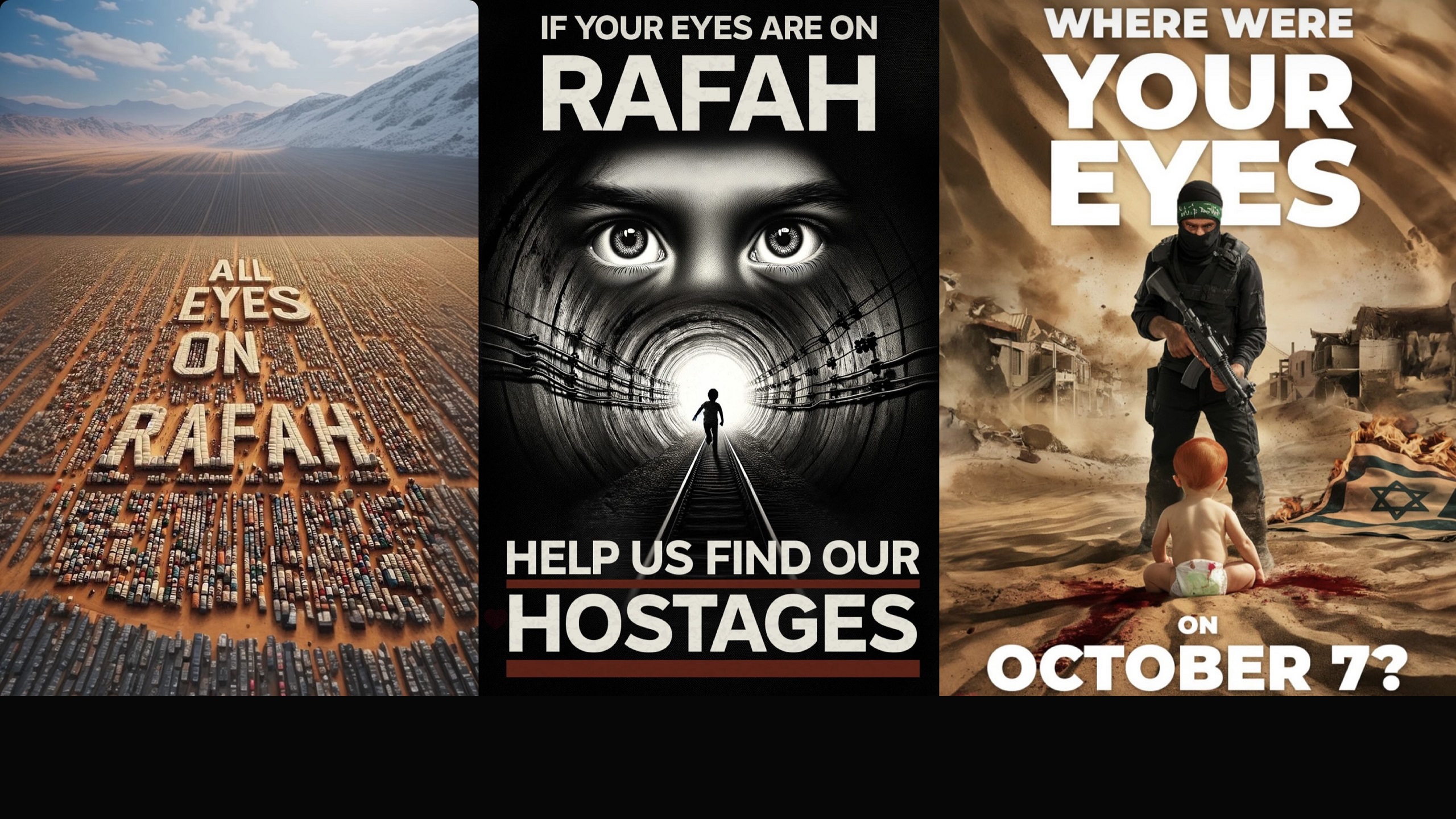‘All Eyes on Rafah’ Image Goes Viral, Sparking Pro-Israel Counter-Memes