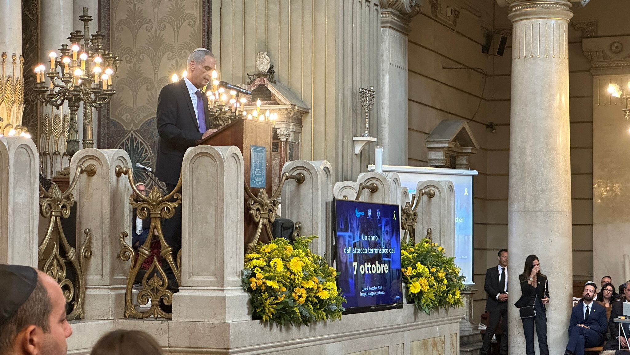 Israeli Embassy in Rome Honors Victims of October 7 With Ceremony