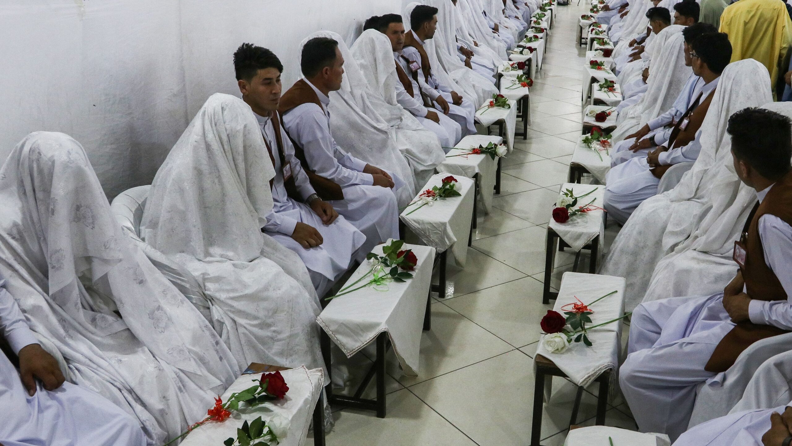 Mass Wedding Brings 240 Couples Together in Herat, Afghanistan