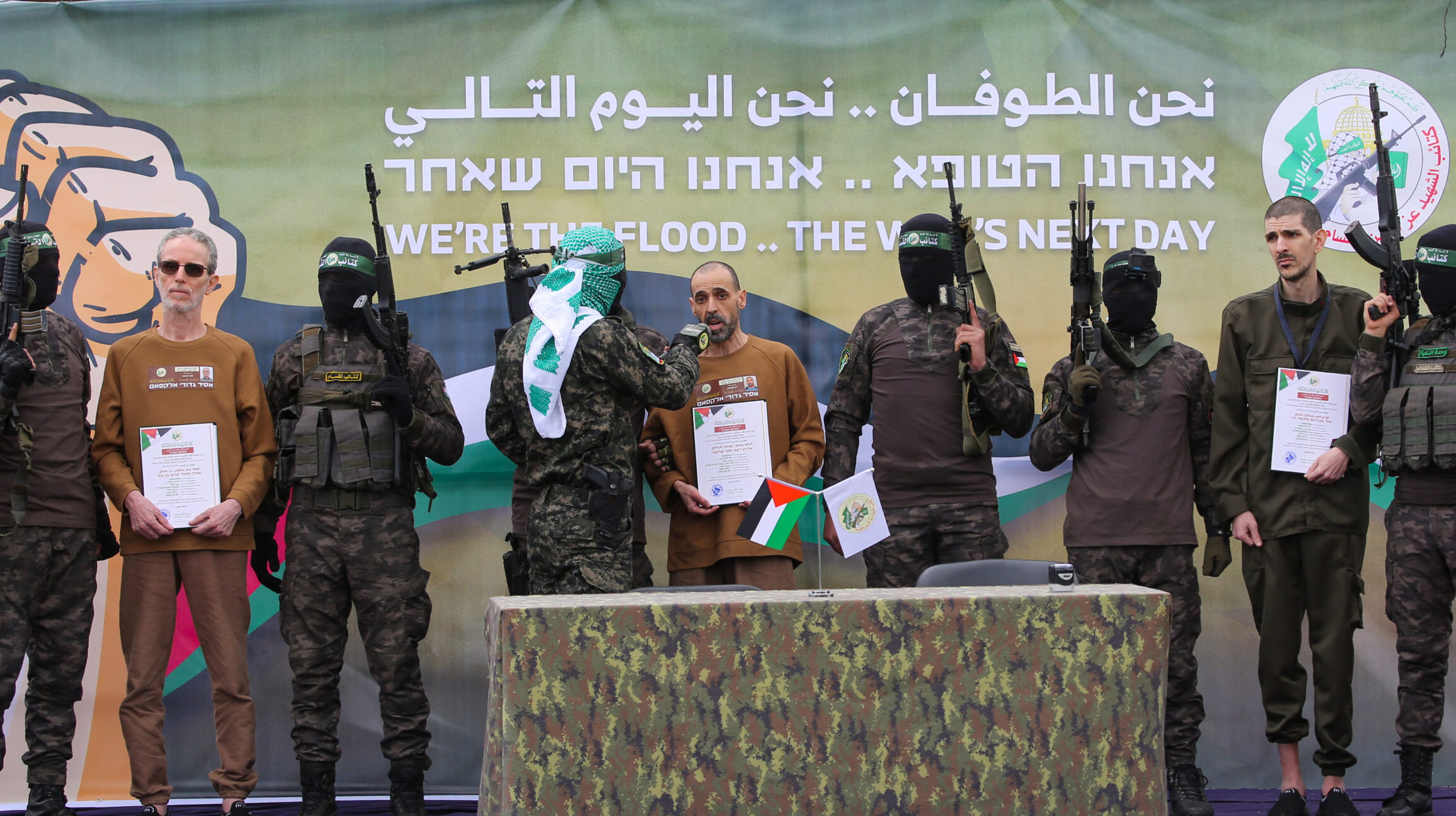 IDF Confirms: 3 Israeli Hostages Handed Over to Red Cross After Hamas Propaganda Staging