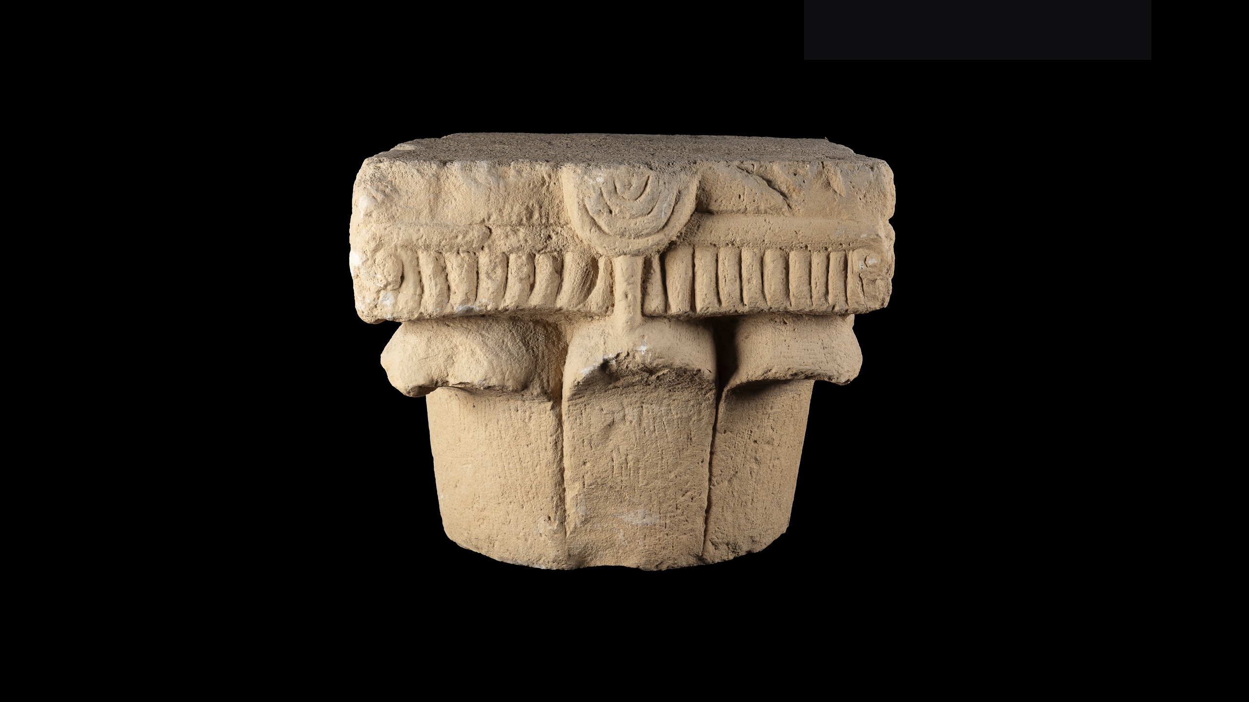 Rare Stone Capital With Menorah Design Unveiled in Jerusalem