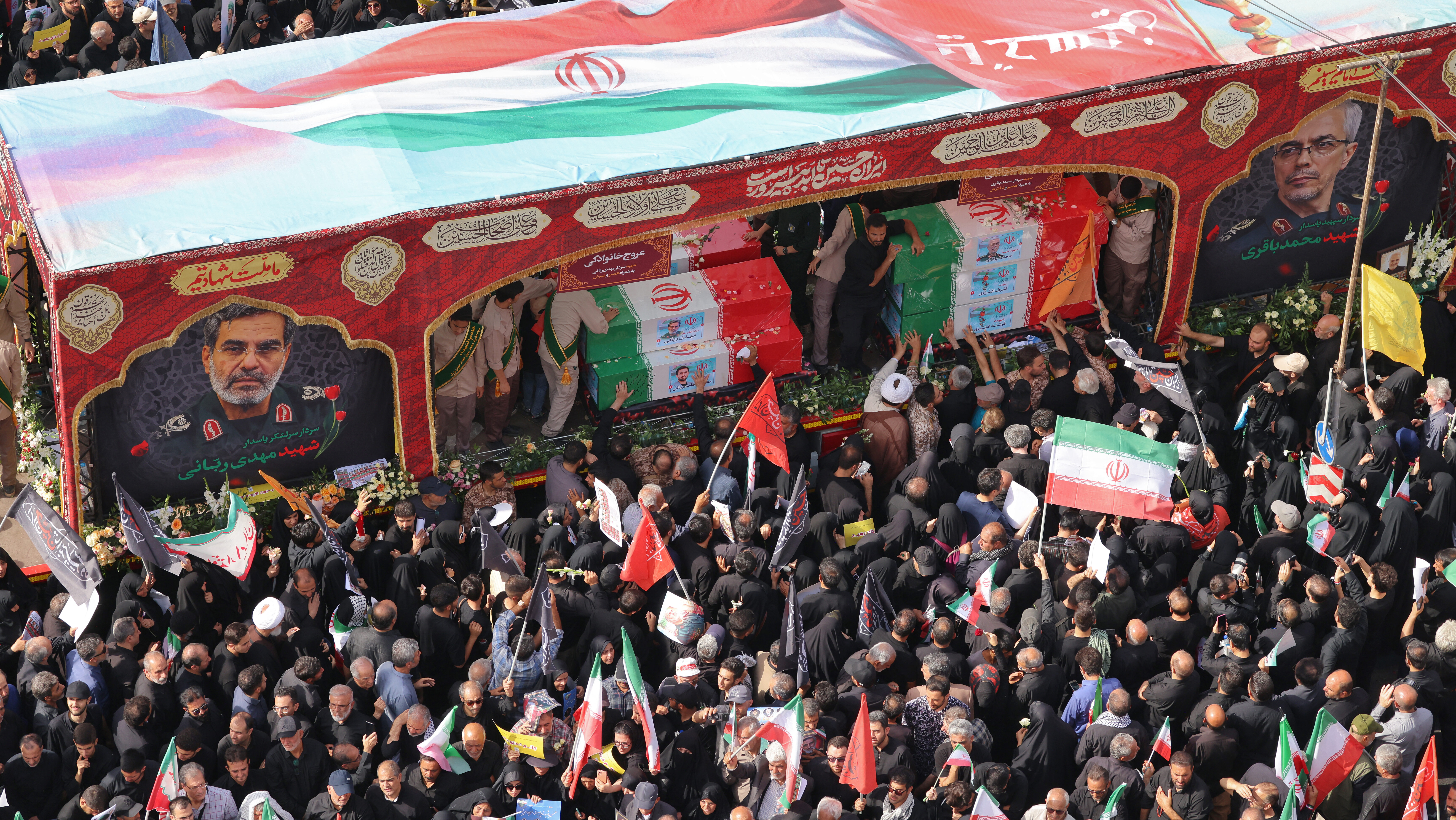 Tehran Holds State Funeral for Top Commanders Killed in Israeli Strikes