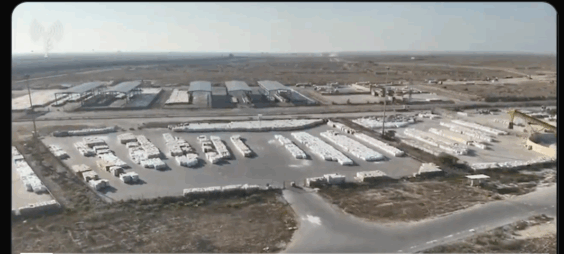 humanitarian aid trucks