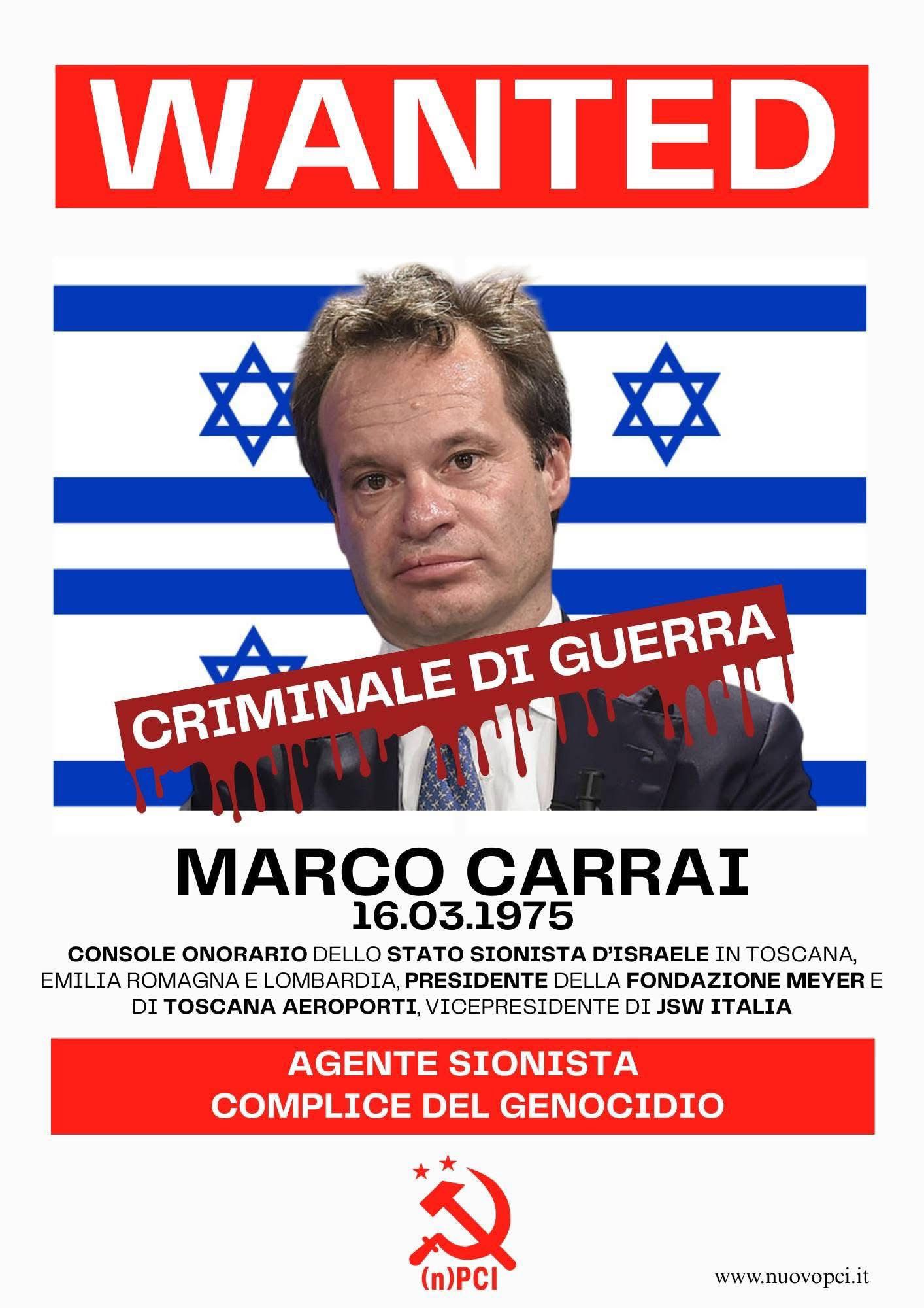 ‘Make Their Lives Impossible’: Italian Communist Party Targets Israel’s Honorary Consul in Tuscany