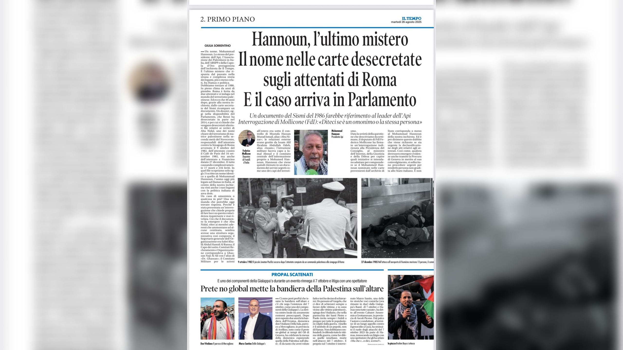 Investigation Links Palestinian Activist in Italy to 1980s Terrorism Dossier