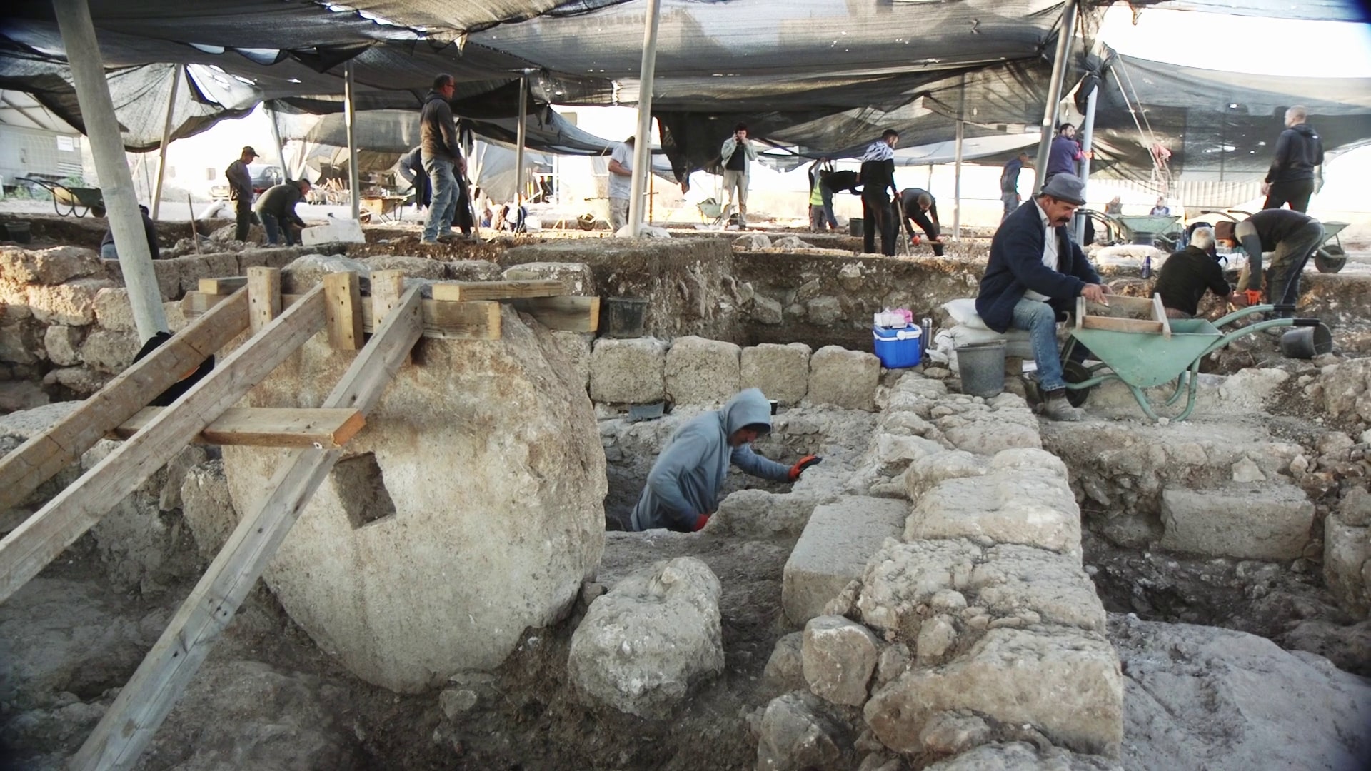 ‘Good Luck!’ Inscription Found on 1,600-Year-Old Samaritan Mosaic in Kafr Qasim Excavation