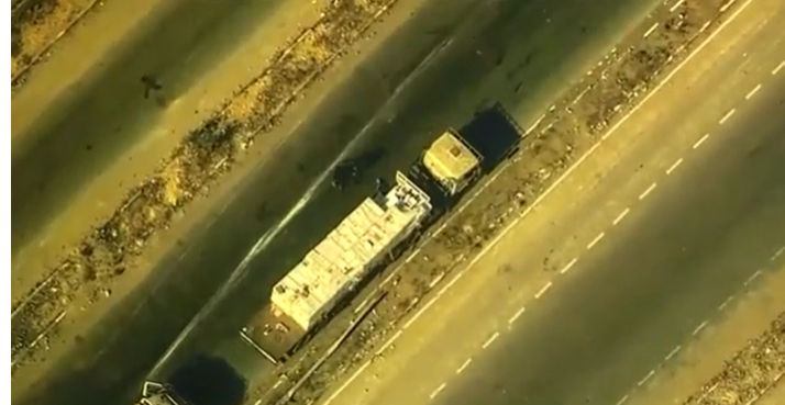 US Drone Footage Shows Suspected Hamas Operatives Looting Aid Truck in Southern Gaza 