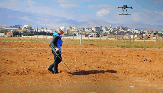 Syria Conducts First Practical Drone Experiment for Mine Detection