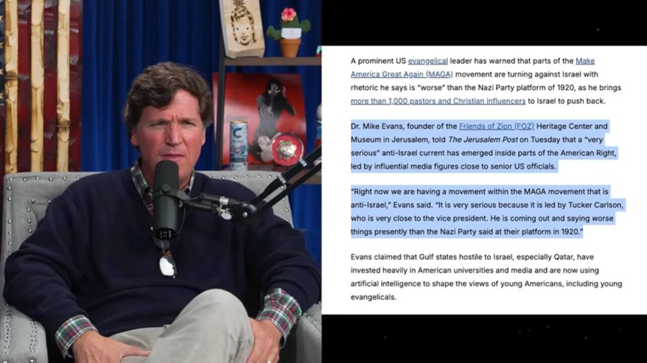 ‘Hitler Would’ve Loved You’: Mike Evans Challenges Tucker Carlson to Debate After Fiery Theo Von Appearance