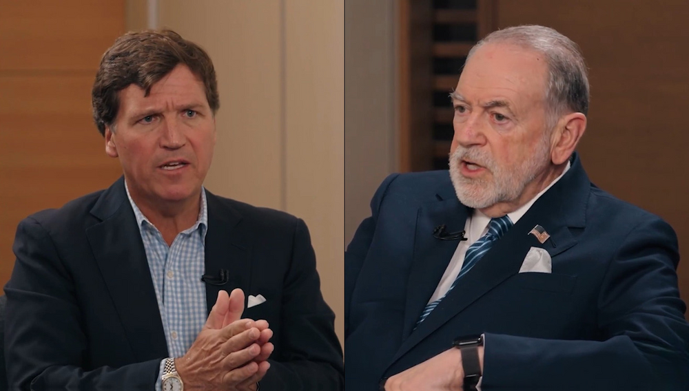 Carlson–Huckabee Clash Ignites Diplomatic Firestorm After Biblical Land Claims, Epstein Allegations, and Conservative Rift Over Israel